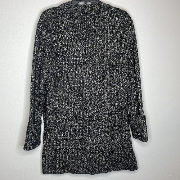 Athleta | Black & White Wool Shasta V-Neck Sweater Size XXS - Picture 6 of 8